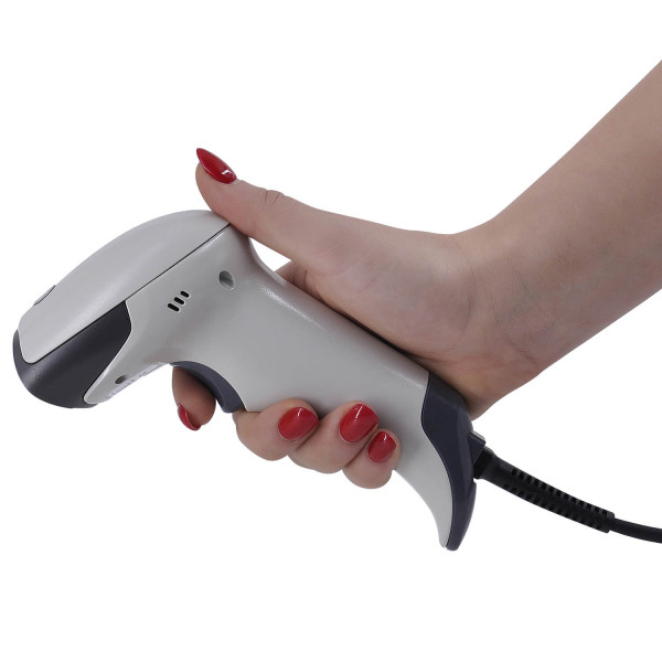 Проводной сканер штрих-кода MERTECH 2310 P2D HR SUPERLEAD USB White